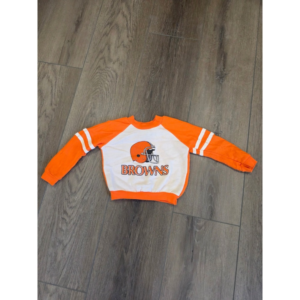 Vintage 1980s NFL Cleveland Browns Football Size 12 months Crewneck Sweatshirt‎